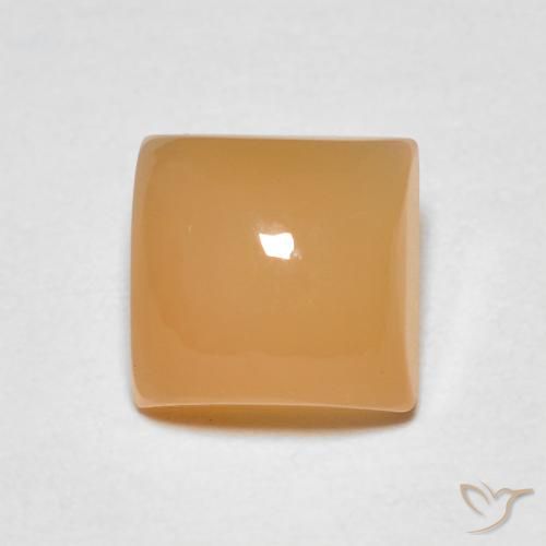 1.18ct Natural Mandarina dorado Piedra de Luna, Cuadrado, Transparente, Photo A