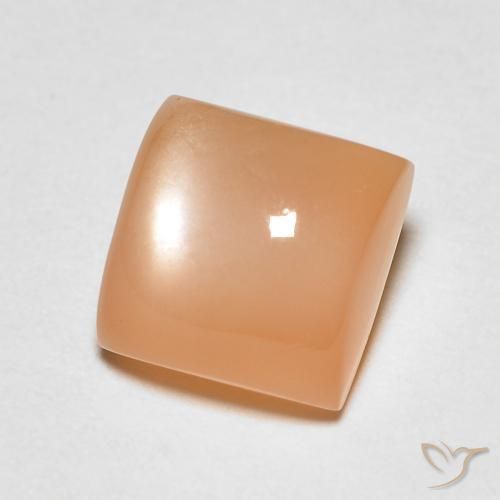 Piedra de Luna Medium Light-Orange natural de 2.22 ct, Cuadrado, Transparente
