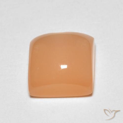 Piedra de Luna Medium Light-Orange natural de 2.22 ct, Cuadrado, Transparente