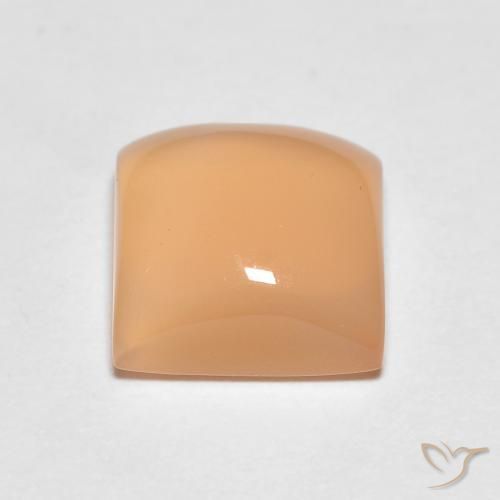 Piedra de Luna Naranja cantaloupe natural de 1.95 ct, Cuadrado, Translúcido