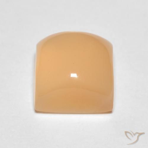 Piedra de Luna Naranja medio natural de 1.75 ct, Cuadrado, Translúcido