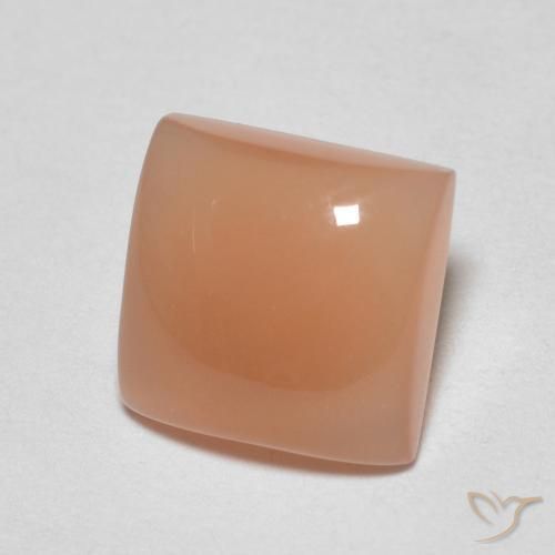 Piedra de Luna Naranja cantaloupe natural de 1.70 ct, Cuadrado, Translúcido