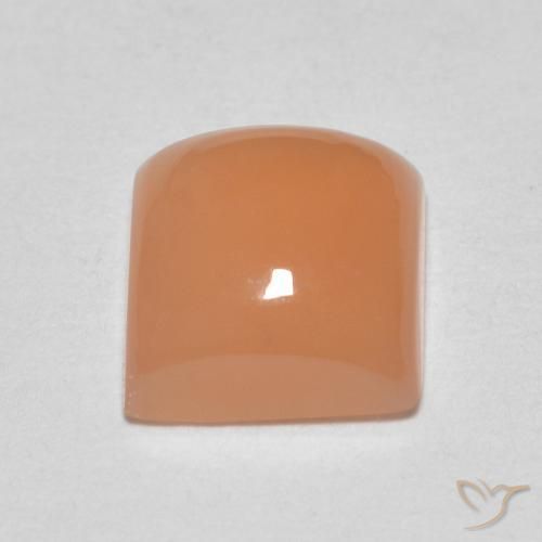 Piedra de Luna Naranja cantaloupe natural de 2.01 ct, Cuadrado, Translúcido
