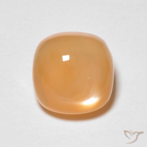 1.74ct Natural Naranja medio Piedra de Luna, Forma Cojín, Translúcido