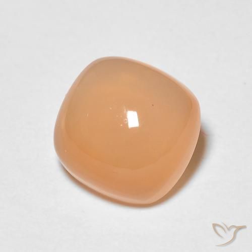 Piedra de Luna Medium Light-Orange natural de 1.56 ct, Forma Cojín, Translúcido