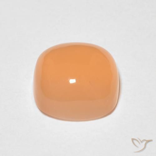 Piedra de Luna Medium Light-Orange natural de 1.56 ct, Forma Cojín, Translúcido