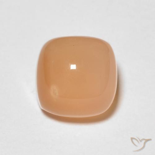 1.66ct Natural Medium Light-Orange Piedra de Luna, Forma Cojín, Translúcido