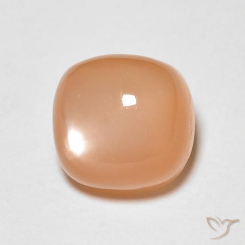 1.97ct Natural Naranja cantaloupe Piedra de Luna, Forma Cojín, Translúcido