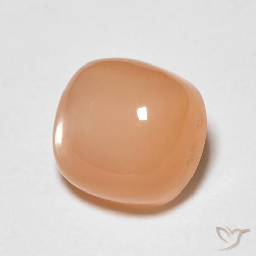 Piedra de Luna Naranja cantaloupe natural de 1.97 ct, Forma Cojín, Translúcido