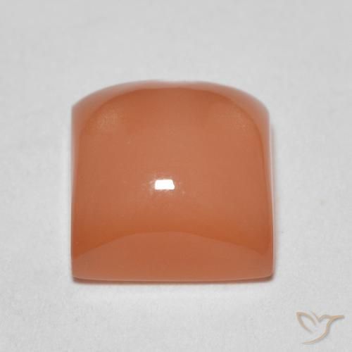 Piedra de Luna Naranja durazno natural de 2.17 ct, Cuadrado, Translúcido