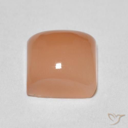 Piedra de Luna Naranja durazno natural de 1.79 ct, Cuadrado, Translúcido