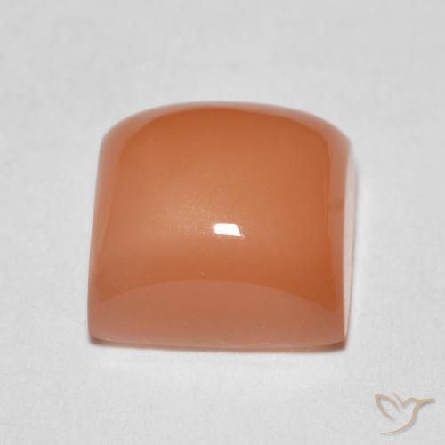 Piedra de Luna Naranja cantaloupe natural de 2.17 ct, Cuadrado, Translúcido