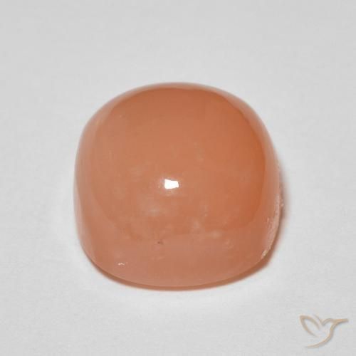 Piedra de Luna Naranja cantaloupe natural de 2.90 ct, Forma Cojín, Translúcido