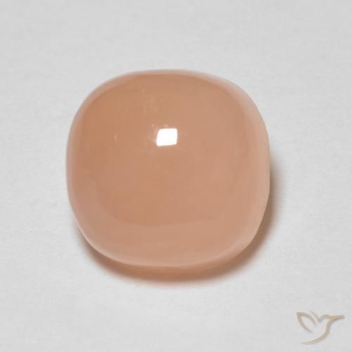1.92ct Natural Naranja durazno Piedra de Luna, Forma Cojín, Translúcido