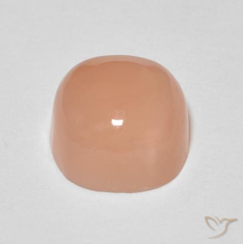 Piedra de Luna Naranja durazno natural de 1.92 ct, Forma Cojín, Translúcido