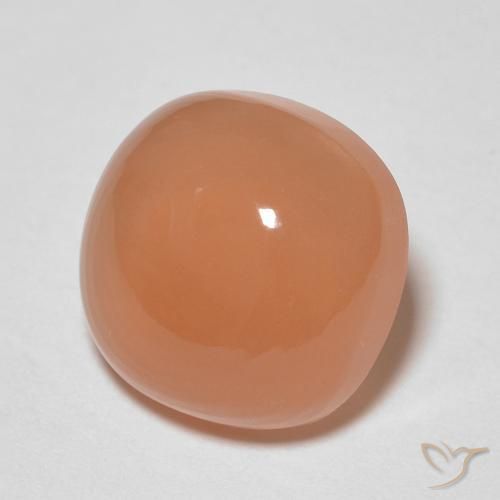 Piedra de Luna Naranja durazno natural de 2.18 ct, Forma Cojín, Translúcido
