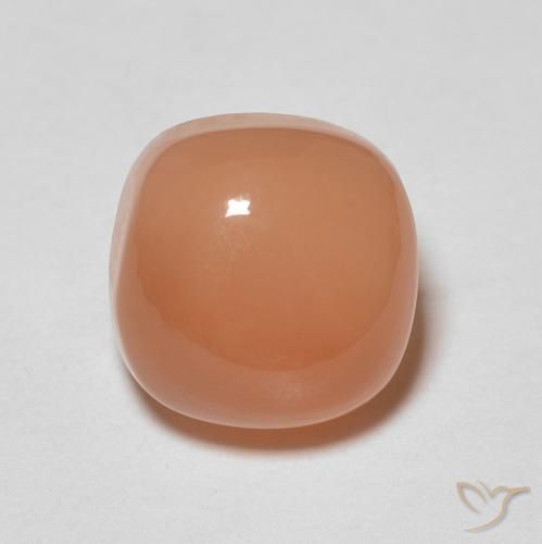 1.90ct Natural Naranja claro Piedra de Luna, Forma Cojín, Translúcido