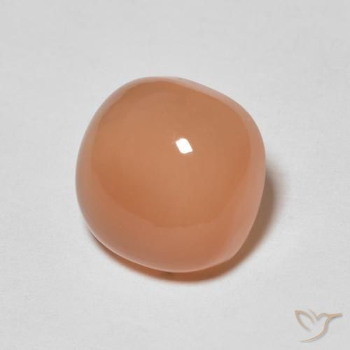 Piedra de Luna Naranja durazno natural de 2.08 ct, Forma Cojín, Translúcido