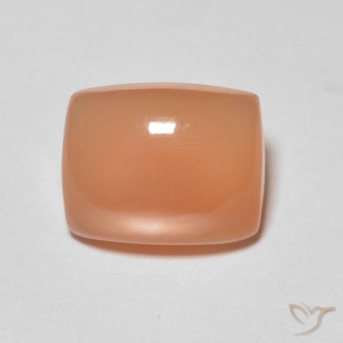 2.13ct Natural Naranja medio Piedra de Luna, Forma Cojín, Translúcido