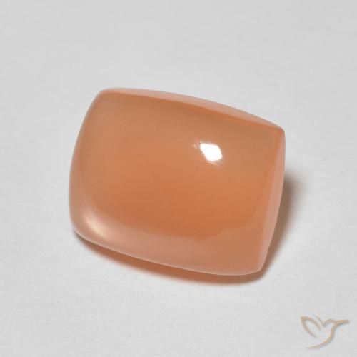 Piedra de Luna Naranja medio natural de 2.13 ct, Forma Cojín, Translúcido
