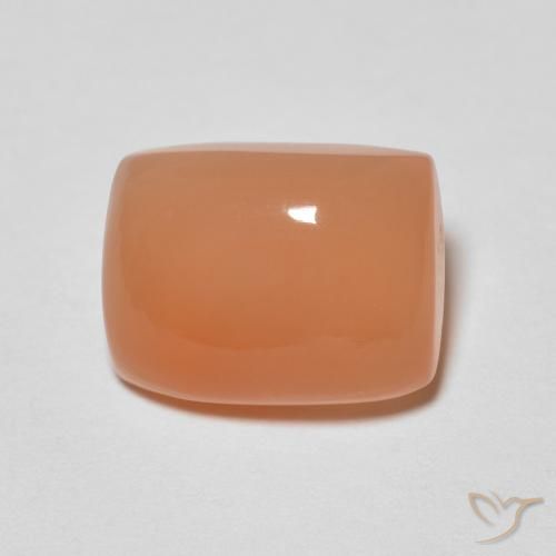 2.32ct Natural Naranja medio Piedra de Luna, Forma Cojín, Translúcido