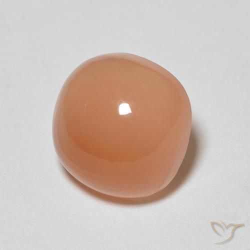 Piedra de Luna Naranja durazno natural de 2.40 ct, Forma Cojín, Translúcido