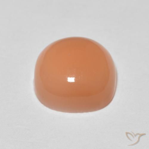 Piedra de Luna Naranja durazno natural de 2.12 ct, Forma Cojín, Translúcido