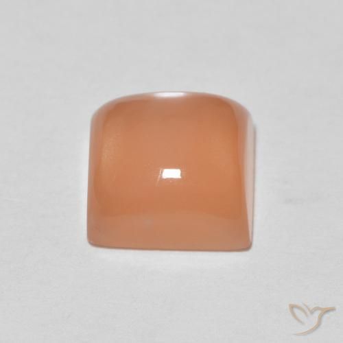 Piedra de Luna Naranja cantaloupe natural de 1.98 ct, Cuadrado, Translúcido