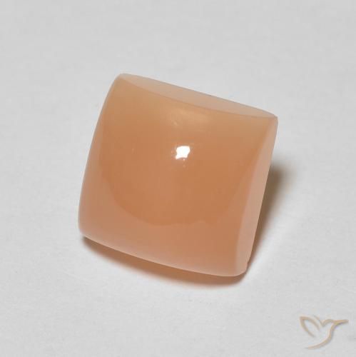 Piedra de Luna Naranja durazno natural de 2.23 ct, Cuadrado, Translúcido