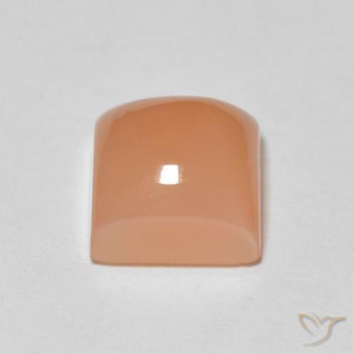 Piedra de Luna Naranja durazno natural de 2.23 ct, Cuadrado, Translúcido