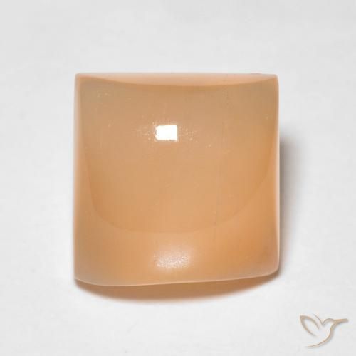 2.20ct Natural Medium Light-Orange Piedra de Luna, Cuadrado, Translúcido
