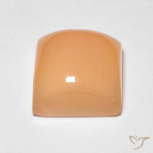 Piedra de Luna Medium Light-Orange natural de 2.20 ct, Cuadrado, Translúcido