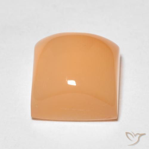 Piedra de Luna Medium Light-Orange natural de 2.58 ct, Cuadrado, Translúcido