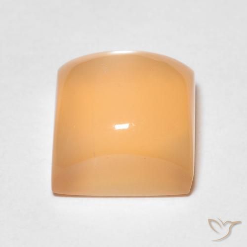 Piedra de Luna Naranja medio natural de 2.51 ct, Cuadrado, Translúcido