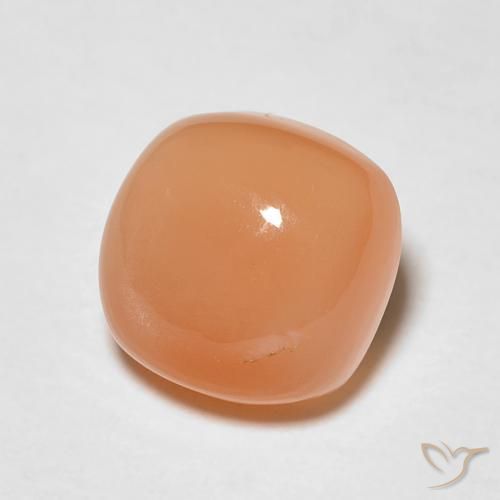 Piedra de Luna Naranja cantaloupe natural de 1.85 ct, Forma Cojín, Translúcido