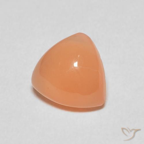 Piedra de Luna Naranja claro natural de 1.40 ct, Trillón, Translúcido