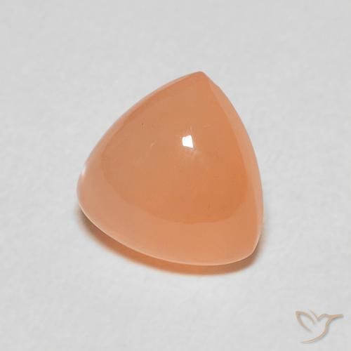 Piedra de Luna Naranja durazno natural de 1.77 ct, Trillón, Translúcido