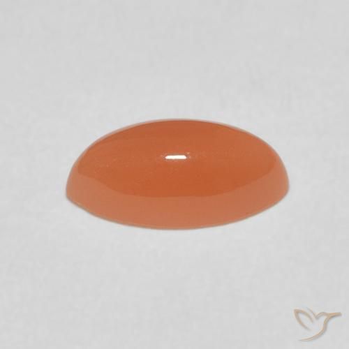 Piedra de Luna Naranja rojizo claro natural de 1.24 ct, Marquesa, Translúcido