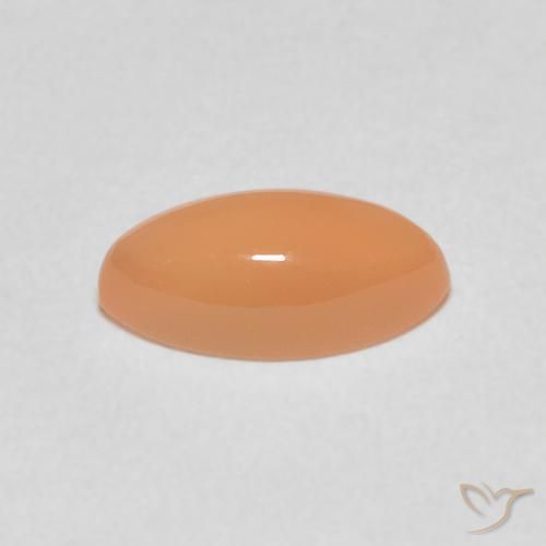 Piedra de Luna Naranja durazno natural de 1.30 ct, Marquesa, Translúcido