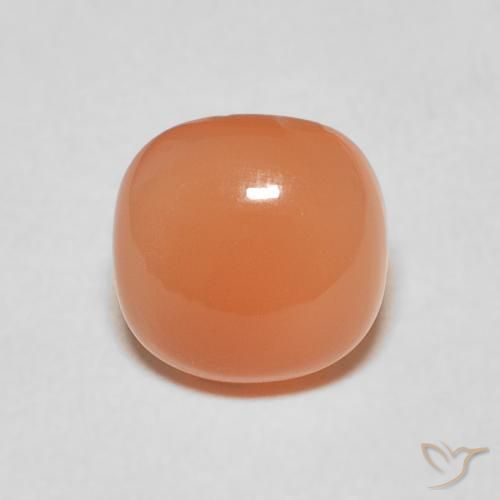 1.84ct Natural Naranja claro Piedra de Luna, Forma Cojín, Translúcido