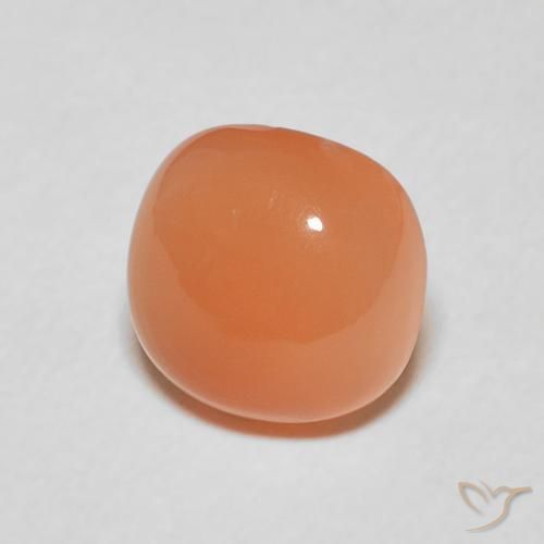Piedra de Luna Naranja claro natural de 1.84 ct, Forma Cojín, Translúcido