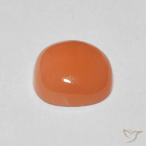 Piedra de Luna Naranja claro natural de 1.84 ct, Forma Cojín, Translúcido