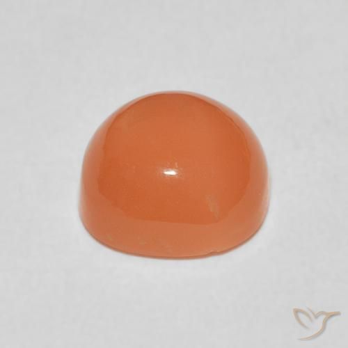 Piedra de Luna Naranja claro natural de 2.24 ct, Forma Cojín, Translúcido