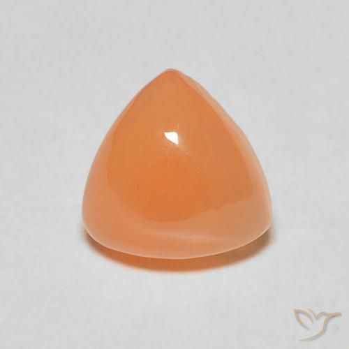 1.84ct Natural Naranja rojizo Piedra de Luna, Trillón, Translúcido