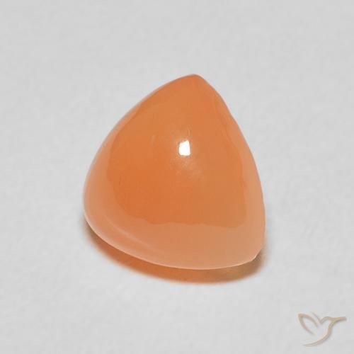 Piedra de Luna Naranja rojizo natural de 1.84 ct, Trillón, Translúcido