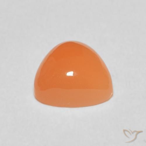 Piedra de Luna Naranja rojizo natural de 1.84 ct, Trillón, Translúcido