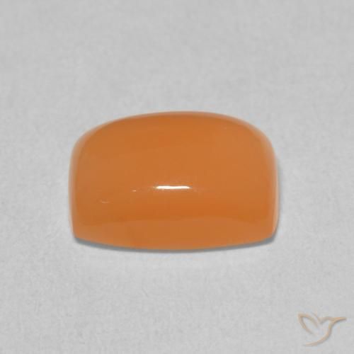 Piedra de Luna Naranja cantaloupe natural de 2.10 ct, Forma Cojín, Translúcido