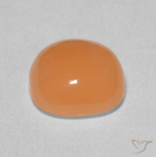 Piedra de Luna Naranja medio natural de 2.01 ct, Forma Cojín, Translúcido