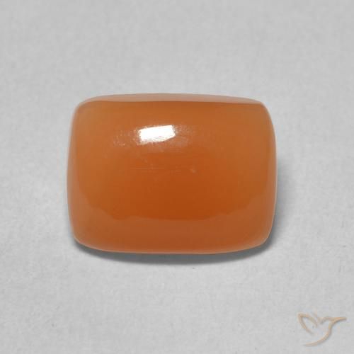 2.04ct Natural Naranja medio Piedra de Luna, Forma Cojín, Translúcido