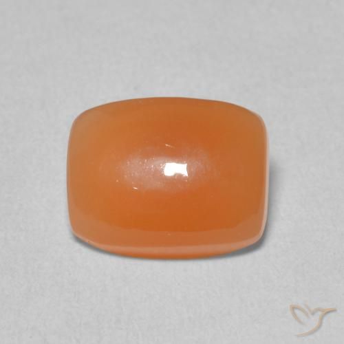 1.96ct Natural Naranja rojizo Piedra de Luna, Forma Cojín, Translúcido